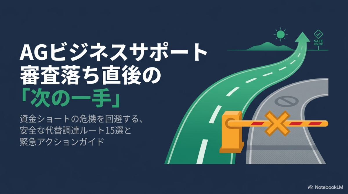 agビジネスサポート審査落ち直後の次の一手！安全な代替調達15選
