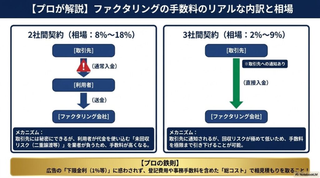 【プロが解説】ファクタリングの手数料のリアルな内訳と相場