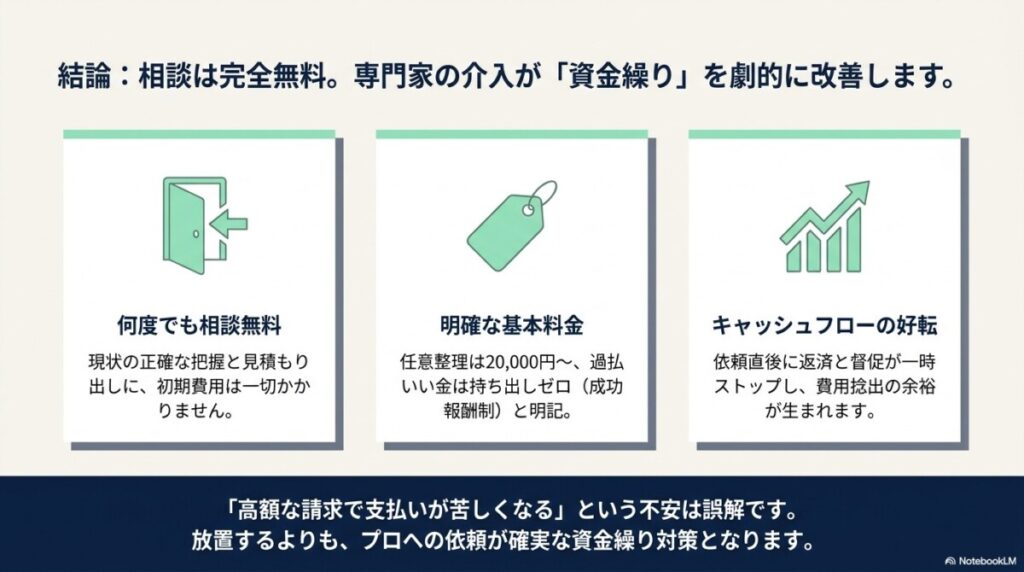 相談費用と基本料金について図解