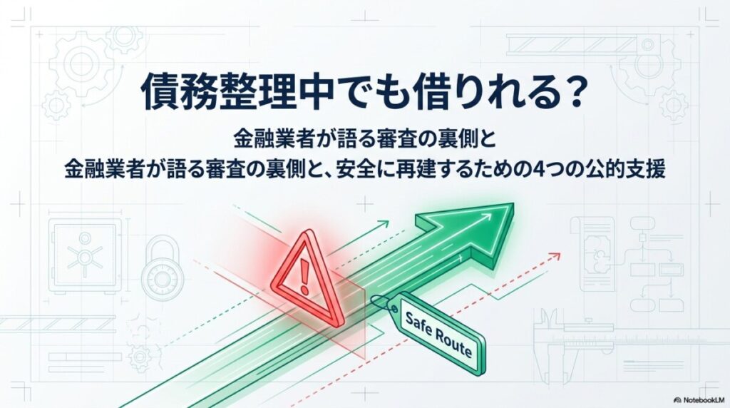 債務整理中でも借りれる？金融業者が語る審査の裏側と4つの公的支援
