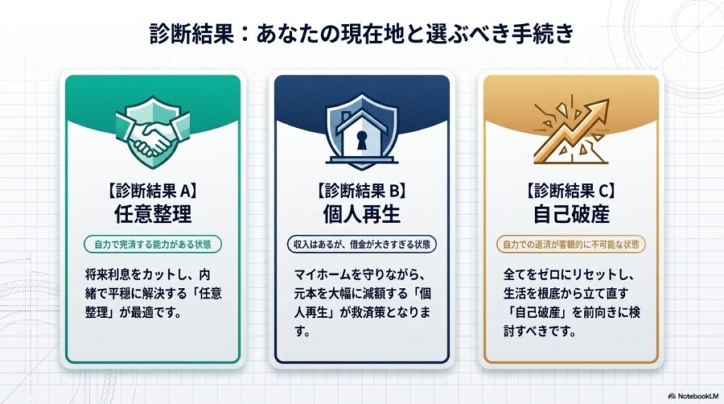 診断結果とあなたの現在地