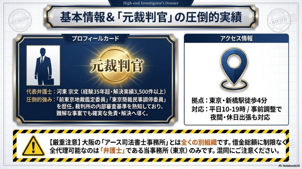 アース法律事務所の基本情報と「元裁判官」代表弁護士の実績