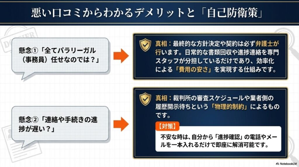 アース法律事務所の悪い口コミ・評判からわかるデメリット