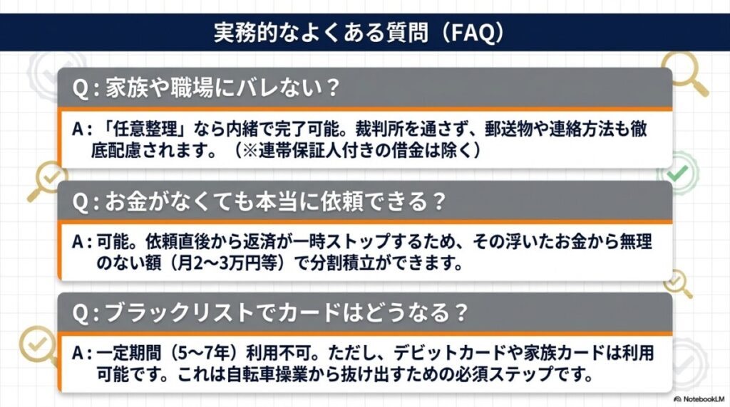 アース法律事務所の債務整理に関するよくある質問(FAQ)