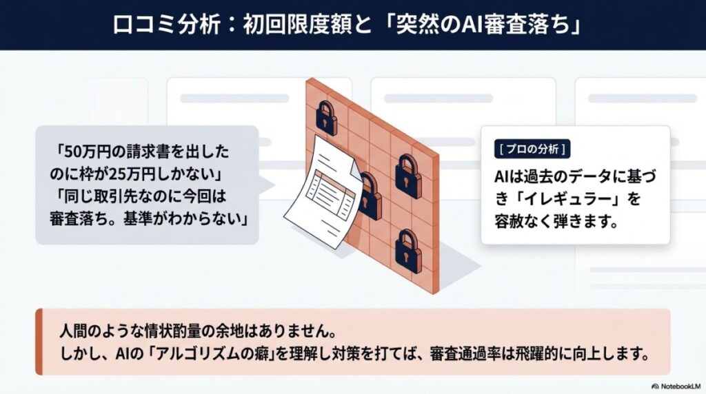初回上限額と審査に関するペイトナー口コミ