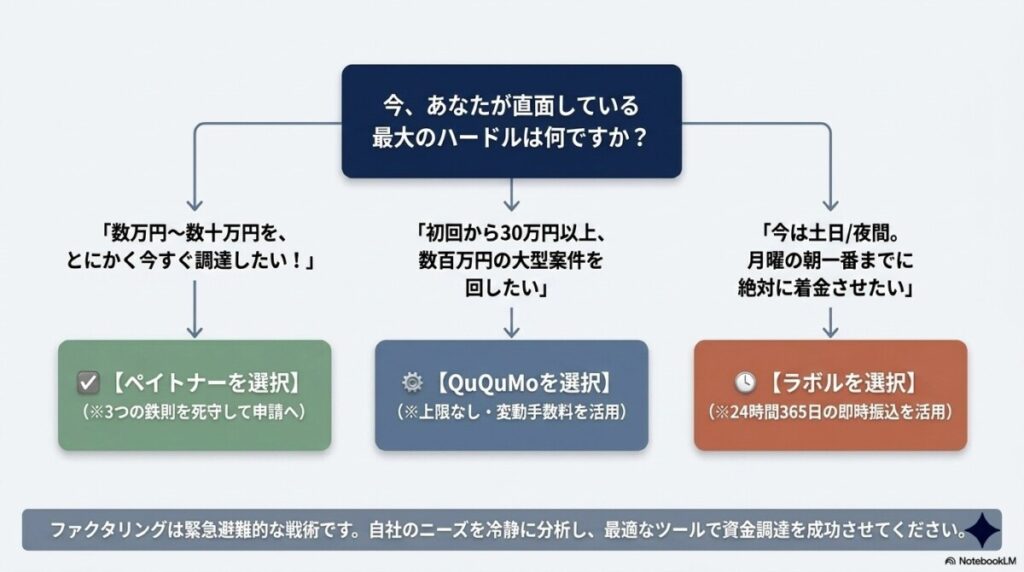 まとめ：ペイトナー口コミの真実とあなたに最適な資金調達の選択