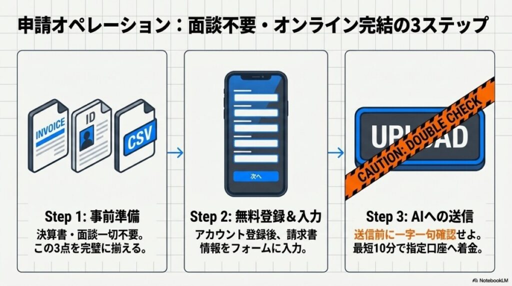 即日入金を成功させるための事前準備と申込の流れ